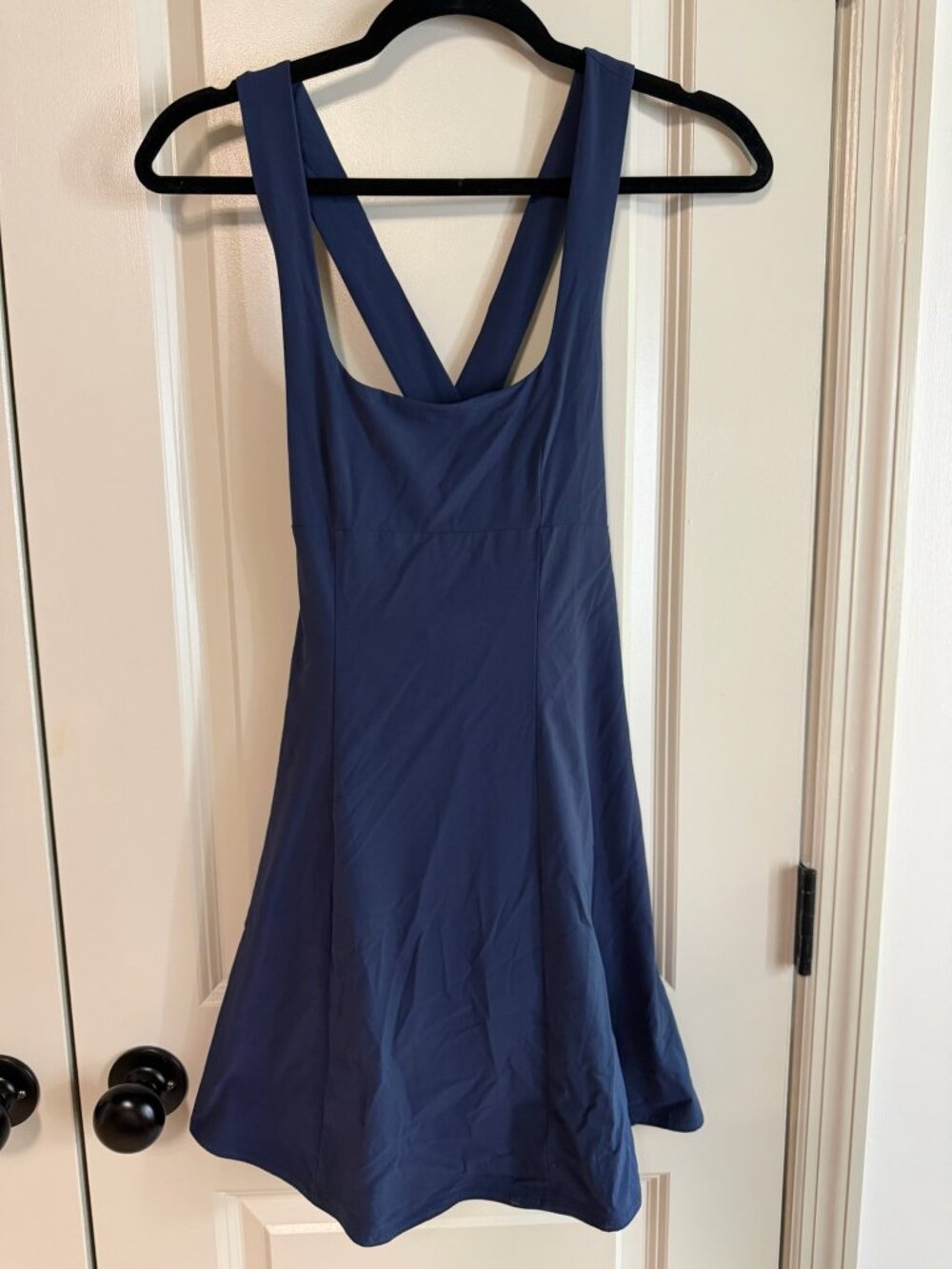 Outdoor Voices Exercise Dress | Navy | Built-In Shorts with Pockets | XS